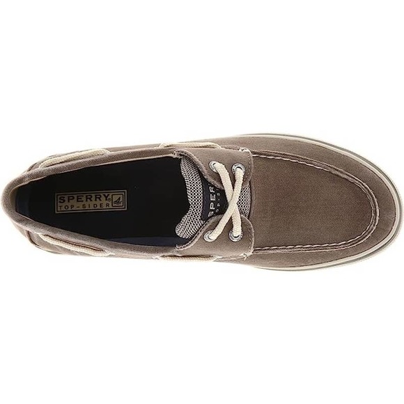 Sperry Men's, Halyard Boat Shoe Chambray Chocolate/TAN 10 M - Picture 4 of 7